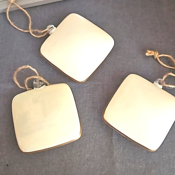 Pottery Barn glass initial ornaments Glass bubble style L, C, H - Picture 3 of 7